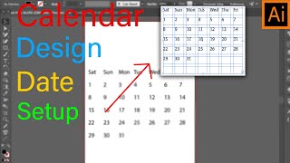 How to Make a Calendar in Illustrator with Script [upl. by Etyak436]