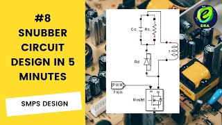 8 RCD SNUBBER CIRCUIT DESIGN  FLYBACK CONVERTER SIMULATION [upl. by Leile]