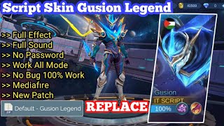 UPDATE Script Skin Gusion Legend Cosmic Gleam No Password  Full Effect amp Sound With Logo  Latest [upl. by Ruckman]