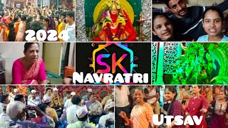 2024 Navratri Utsav  Colour Orange🧡  With Mama and Family🤣😅  vlog  2024✨ [upl. by Bortz]