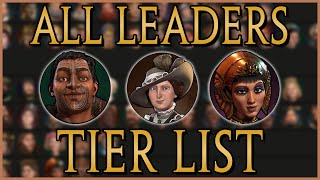 Civilization 6 Leader Tier List 10  Every Leader Ranked [upl. by Ydnir]