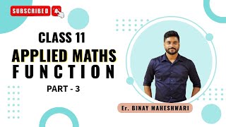 Class 11 Applied MathsFunctionPart 3ML AggarwalExe 93binaymaheshwari2808 [upl. by Town]