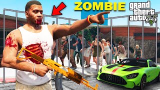 GTA 5  Franklin Finds Out His House Is Full Of Zombies  GTA 5 mods [upl. by Nylireg592]