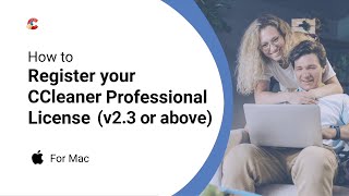 How to register your CCleaner Professional license for Mac v23 or above [upl. by Nomal]