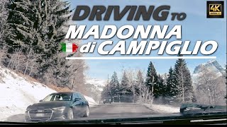 Driving in Dolomiti landscape to Madonna di Campiglio IT 4K60FPS [upl. by Malley]