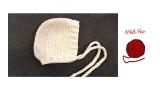 Babymütze  Erstlingsmütze  Babyhaube stricken 0  3 Monate Schritt für Schritt Anleitung [upl. by Eniretac]