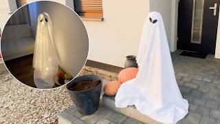 DIY HalloweenGeistdeko – Einfach und günstig selber machen [upl. by Amsirp]