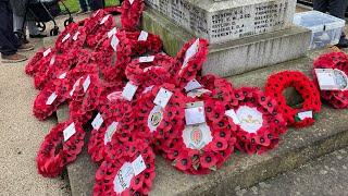 Bedlington Remembrance Parade  10th November 2024  Wreath Laying [upl. by Oruntha]