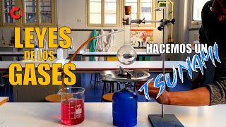 EXPERIMENTOS Ley de Boyle Charles y Gay Lussac  HACEMOS UN TSUNAMI ⚗️ [upl. by Aynatahs]