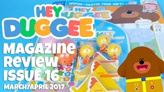 Hey Duggee Magazine Review Issue 16 March  April 2017 [upl. by Araek]