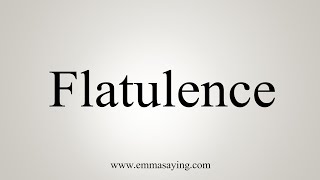 How To Say Flatulence [upl. by Deeann202]