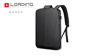 Bange BG22201 Antitheft Business Plastic Hard Shell Laptop Briefcase TSA Lock Backpack Bag [upl. by Grange164]