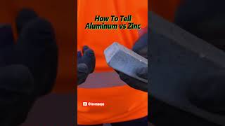 💱What is the difference between Zinc and Aluminum How do you tell scrap scrapmetal scrapping [upl. by Natsyrk]