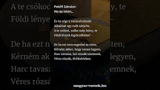 Petőfi Sándor Ha az isten Vers [upl. by Quitt379]