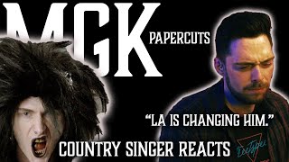 Country Singer Reacts To Papercuts By Machine Gun Kelly [upl. by Anthia595]