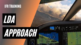 How to Fly an LDA Approach  Instrument Approach Procedures [upl. by Ahsyia411]