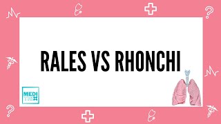 Rales vs Rhonchi and Mnemonics  Explained  Lecture  Respiratory system  Lungs  Medi Trix [upl. by Aylsworth]