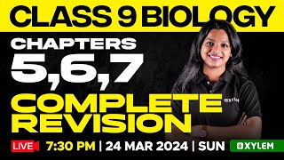 Class 9 Biology  Chapters 5 6 7  Complete Revision  Xylem Class 9 [upl. by Anoblav852]