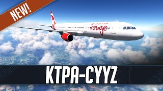 MSFS LIVE  Real World Air Canada Rouge OPS  Fenix A321  Tampa Bay to Toronto  VATSIM [upl. by Nylecoj]