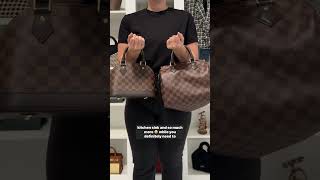 Louis Vuitton Speedy B 25 vs Alma BB youtubeshorts shortsfeed [upl. by Jecon]