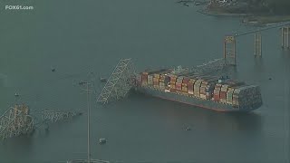 Bridge in Baltimore collapses after cargo ship crash [upl. by Rahman475]