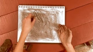 How to Draw With Thin Charcoal Sticks  How to Draw With Charcoal [upl. by Hailed]