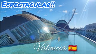 CIUDAD DE LAS ARTES Y LAS CIENCIAS DE VALENCIA🇪🇦 Este complejo es espectacular😍 [upl. by Elisha]