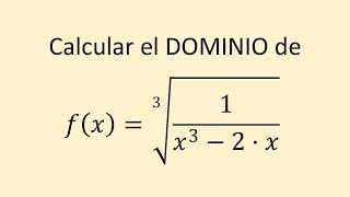 Cálculo del dominio de una función racional con radicales Ejemplo 22 [upl. by Buote182]