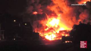 On the ground in LacMégantic utter devastation after horrific explosions [upl. by Norita586]