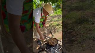 Lengua en salsa criolla hazmeviralenyoutube campo comida [upl. by Kaehpos]