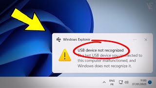 Fix USB Device Not Recognized in Windows 11  10  How To Solve usb device not recognized 5 Ways [upl. by Amye634]