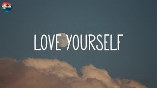 Justin Bieber  Love Yourself Lyric Video [upl. by Hgielsa]