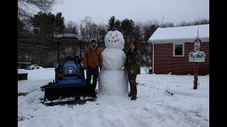 New Holland Workmaster 25s In The Snow [upl. by Cheslie]