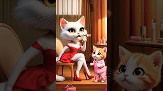 Little Kitten is Doing MakeUp For The First Time 💫🩷🤩 cat cute funny baby [upl. by Hajed]