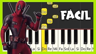 Bye Bye Bye Deadpool Dance TUTORIAL PIANO FÁCIL  EASY PIANO [upl. by Magel581]