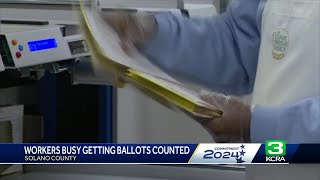 A look inside the ballot counting process in Solano County [upl. by Ellesig918]