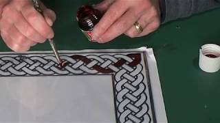 Glass Painted Celtic Picture Frame Project [upl. by Silvana371]