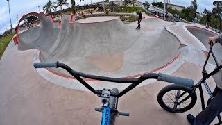 Riding BMX at Unreal California Skateparks [upl. by Ainecey]