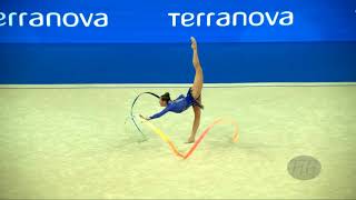 HALKINA Katsiaryna BLR  2017 Rhythmic Worlds Pesaro ITA  Qualifications Ribbon [upl. by Covell]