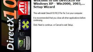 DirectX 10 for Windows XP 32 bit download free [upl. by Narak643]