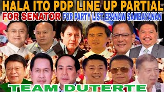 TEAM DUTERTE PDP SENATORIAL LINE UP MANILA BAY UPDATE [upl. by Lanctot]