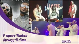 Beautiful Moment PSQUARE Apologized To Fans For Breaking Up  PSquare Reactivated [upl. by Elleira442]