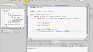 Java Eclipse ForEach Beispiel an ArrayList Deutsch [upl. by Barbaresi]