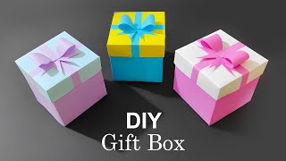 DIY Gift Box  How to make Gift Box Easy Paper Crafts Idea  DIY gift box  gift box  how to make [upl. by Backer648]