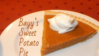 Bayys Sweet Potato Pie  Gimme That Recipe [upl. by Hayila82]