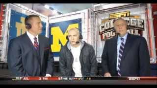 Eminem Michigan Halftime ACTING FUNNY HD [upl. by Sheffy]