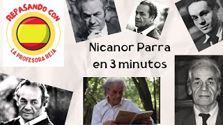 Nicanor Parra en 3 minutos [upl. by Htaek]