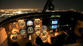 Piper PA28 Cherokee  Crosswind NIGHT Landing at LCA  Cockpit View GoPro [upl. by Lizabeth]