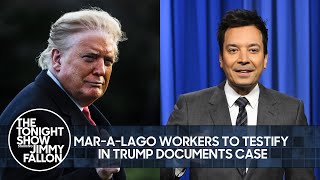 MaraLago Workers to Testify in Trump Documents Case FBI Seizes Eric Adams Phones  Tonight Show [upl. by Nylikcaj59]