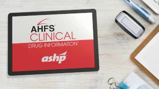 AHFS Clinical Drug Information [upl. by Ettezoj639]